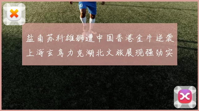 盐南苏科雄狮遭中国香港金牛逆袭上海玄鸟力克湖北文旅展现强劲实力
