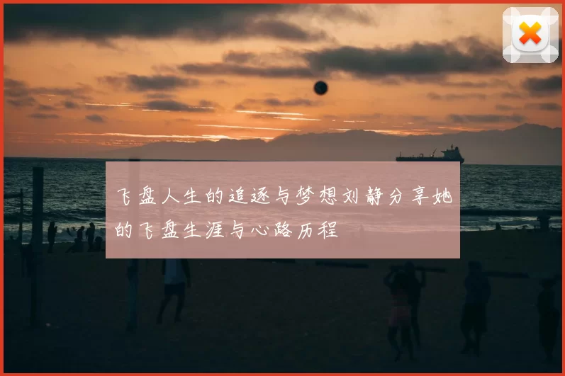 飞盘人生的追逐与梦想刘静分享她的飞盘生涯与心路历程